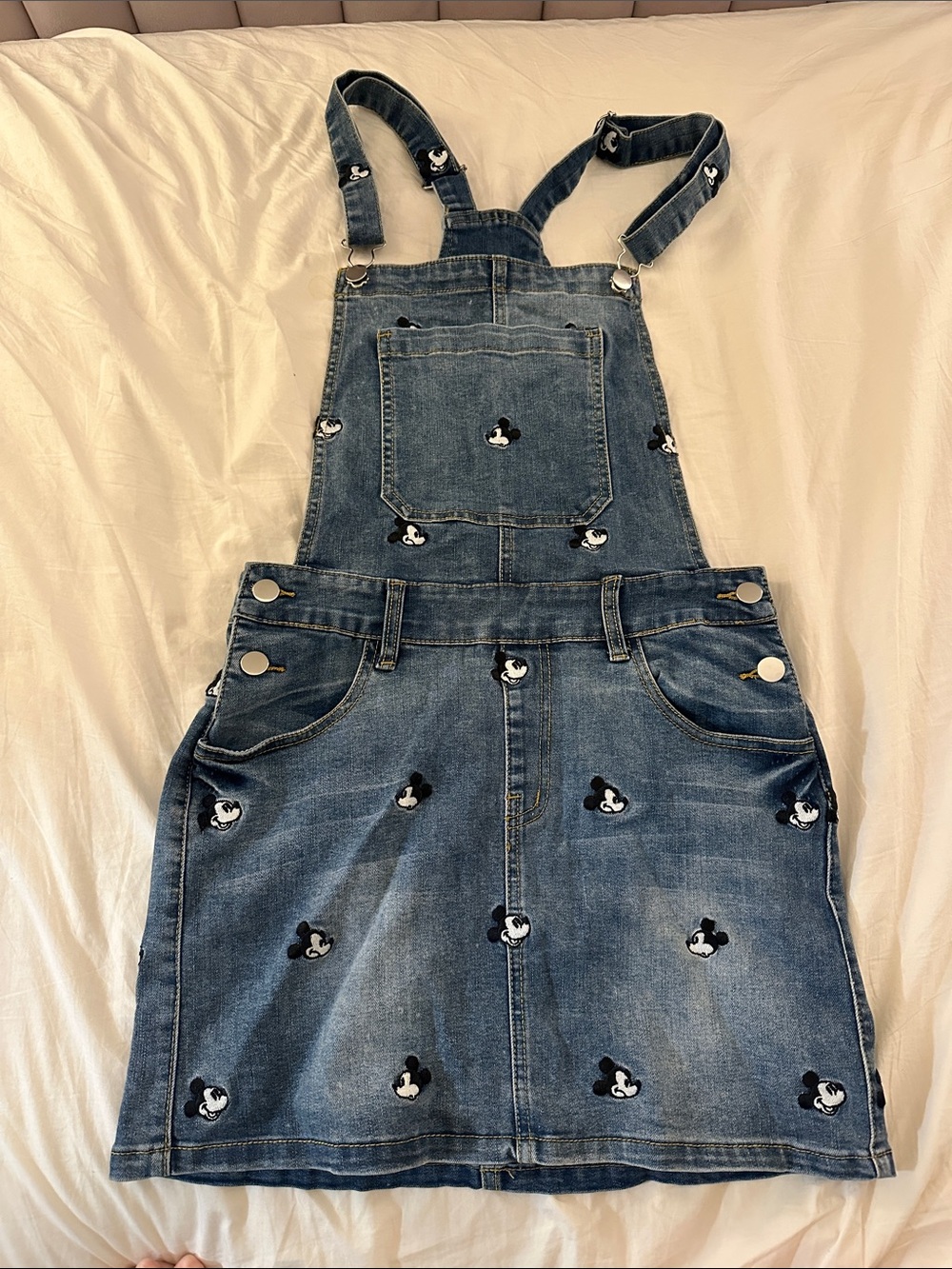 Mickey Mouse Denim Overall Dress